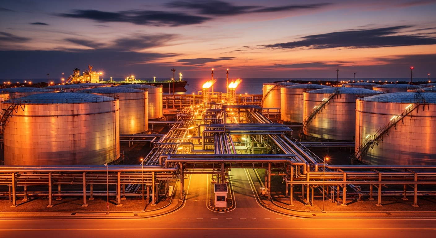 Modern oilfield facility 3