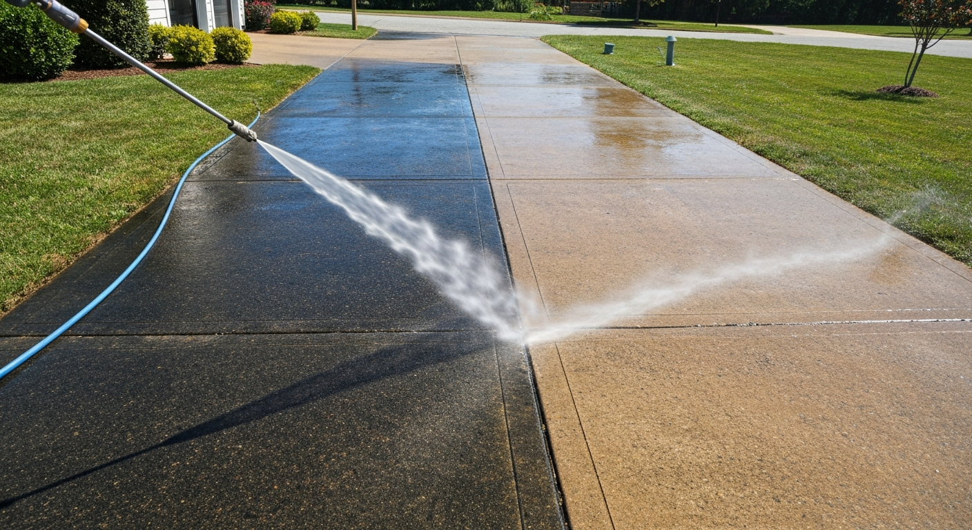 The Hidden Dangers of DIY Pressure Washing Your Driveway