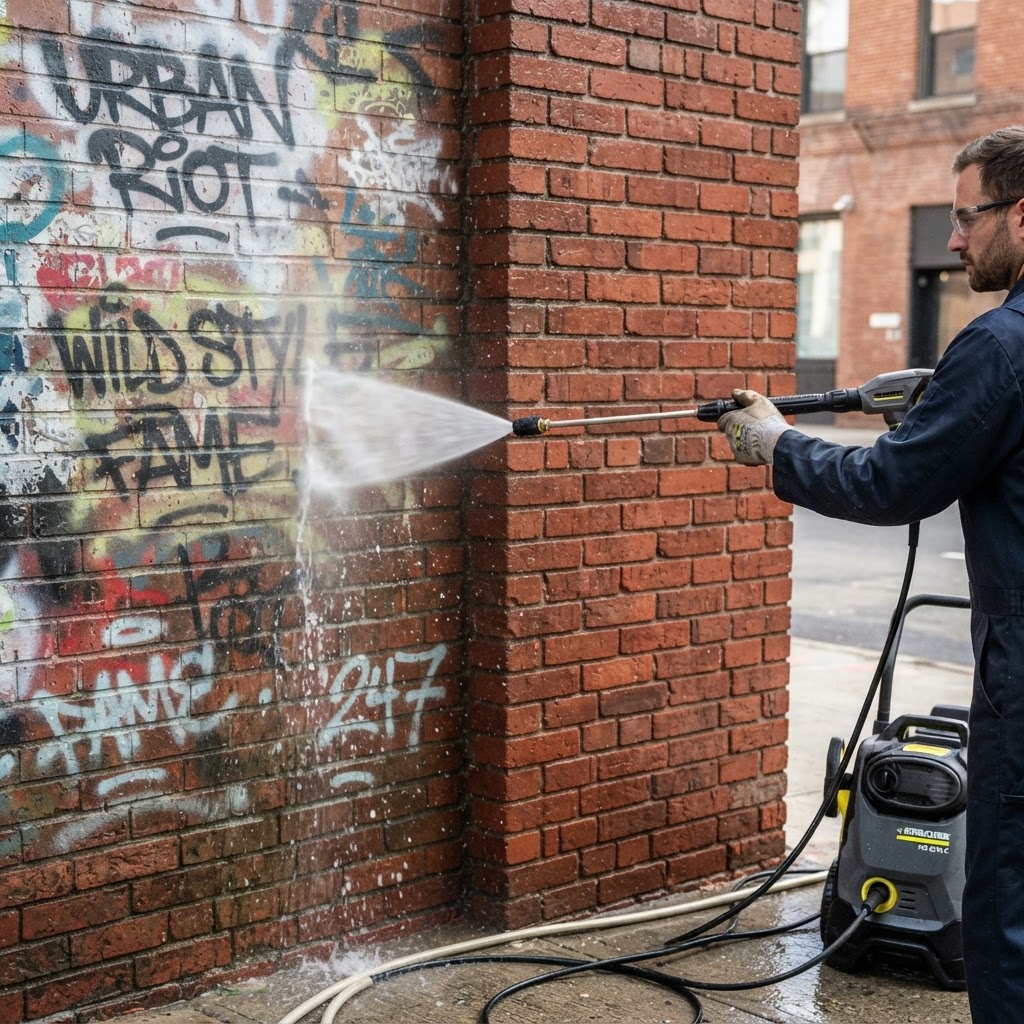How to Remove Graffiti from Brick and Concrete Safely