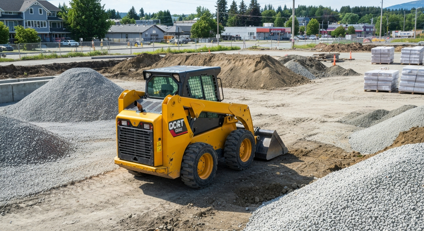 Skid steer working in Martensville
