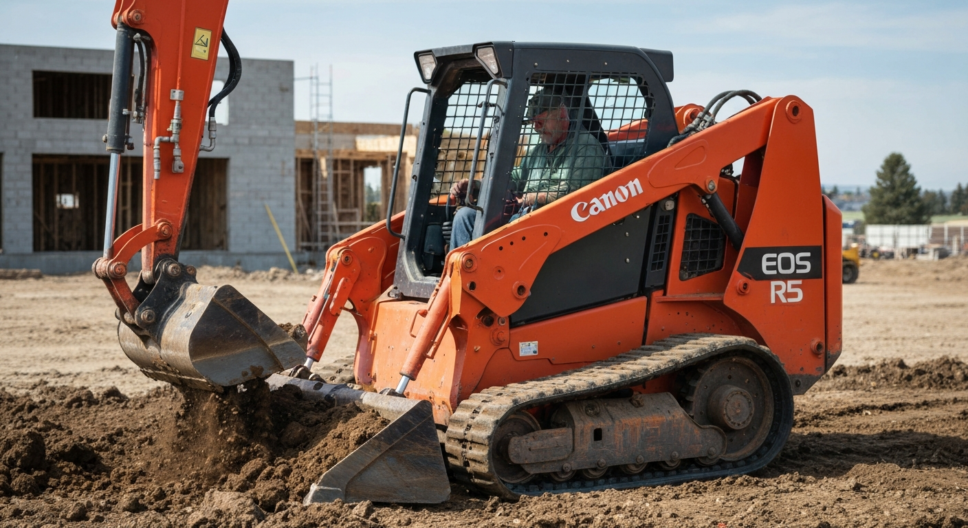 Skid steer working in Warman