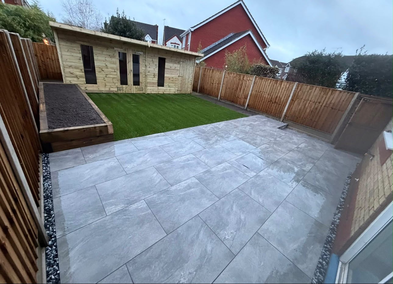Landscaping work