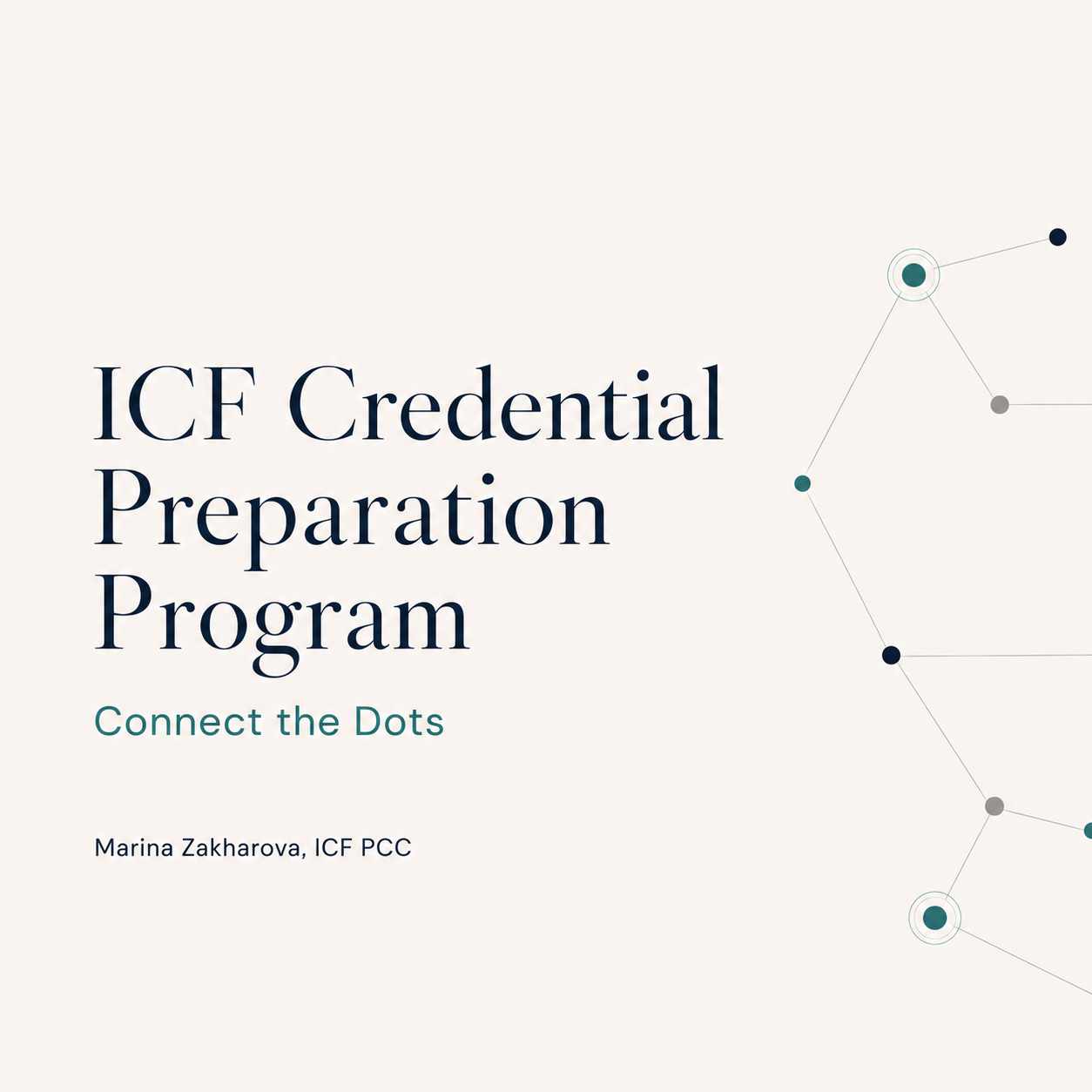 Connect the dots — ICF credential preparation journey
