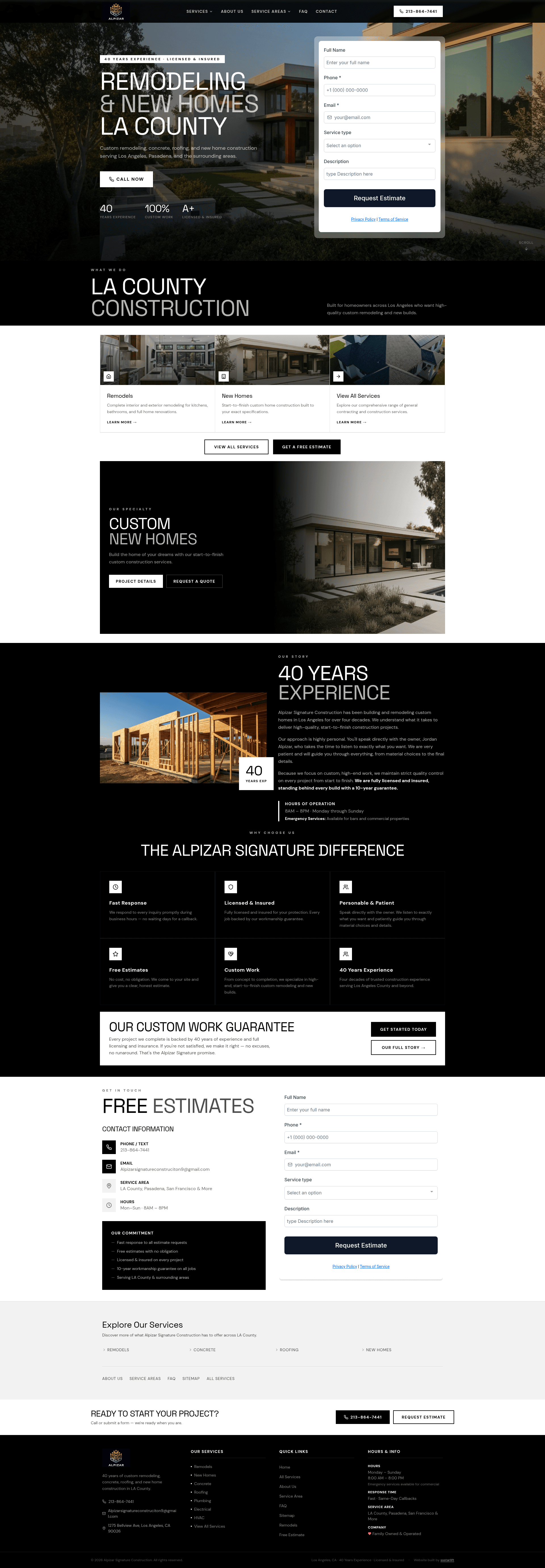 Alpizar Signature Construction