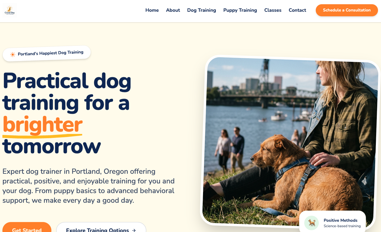 Website design example 6