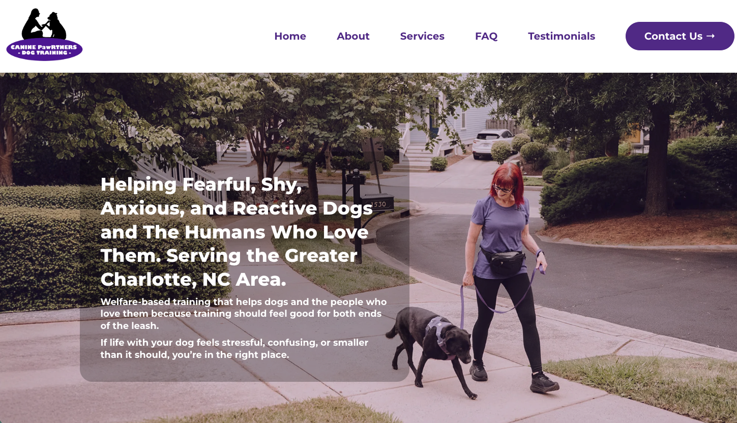 Website design example 4