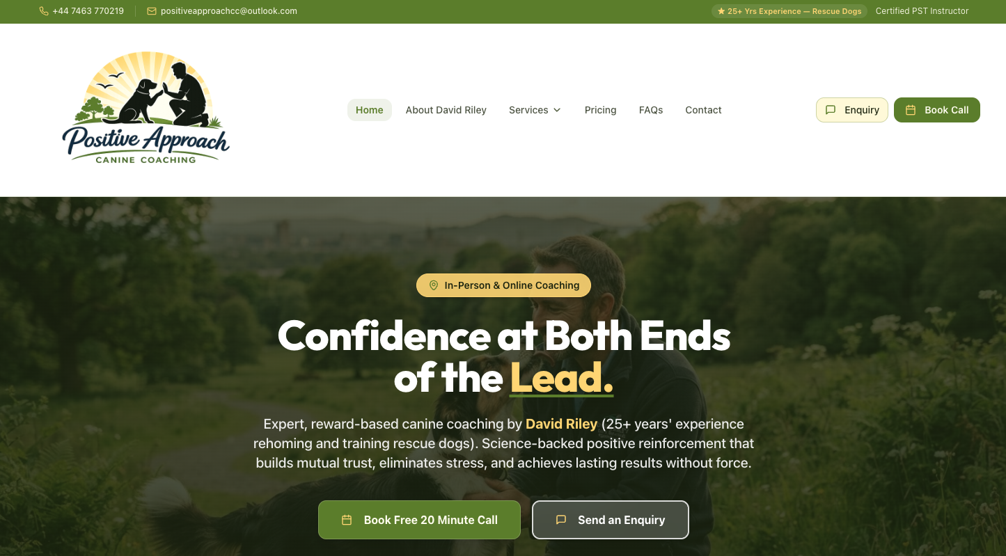 Website design example 3