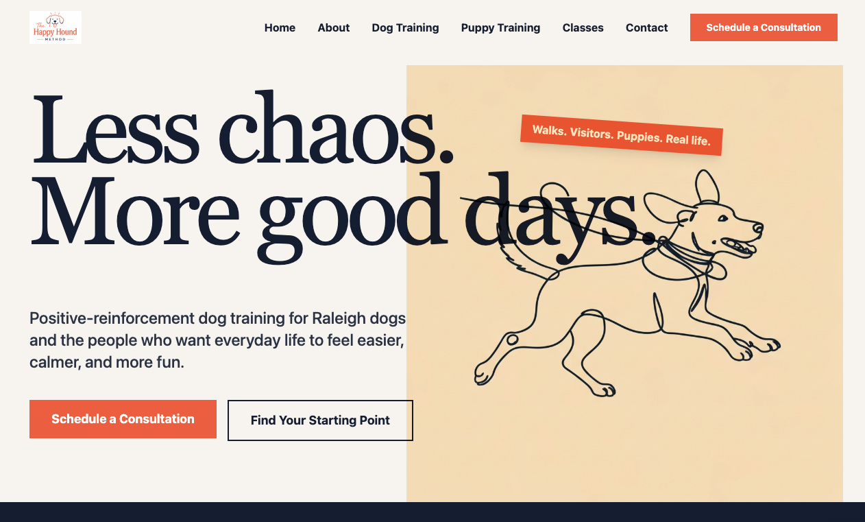 Website design example 4