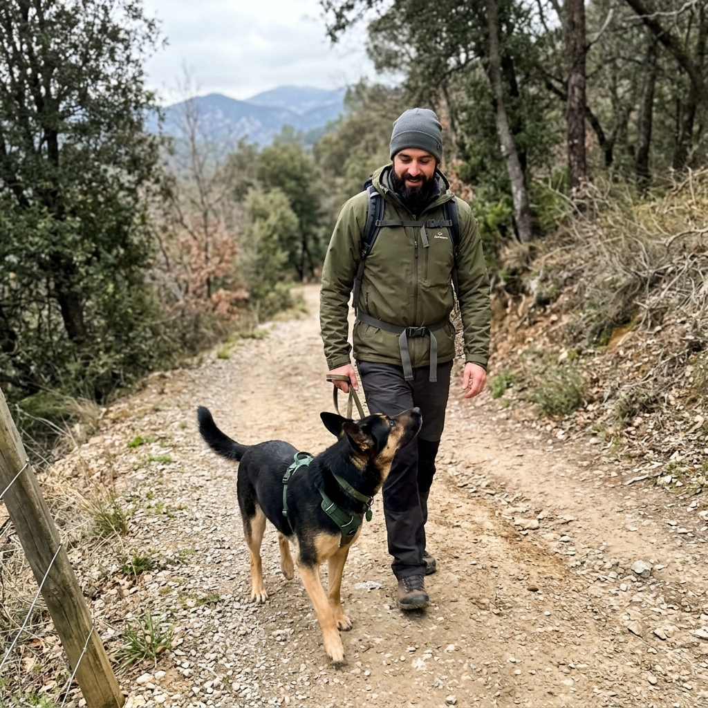 Dog trainer managing business