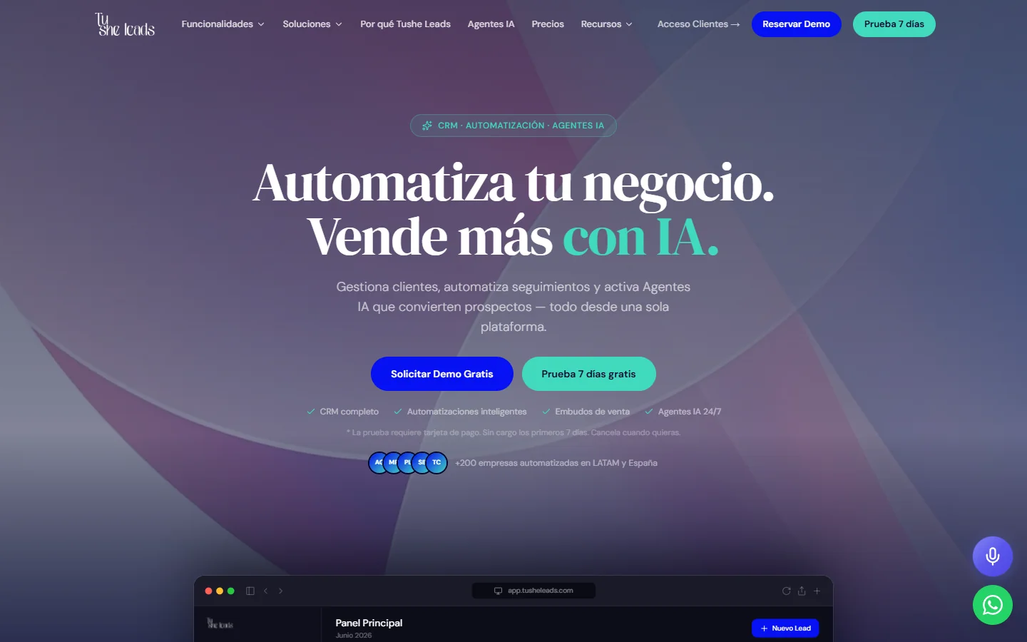 Tushe Leads — CRM / SaaS