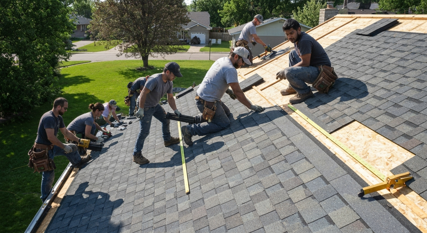 Roof installation in Swift Current