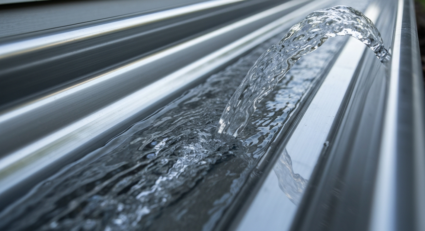 Seamless Eavestrough Installation