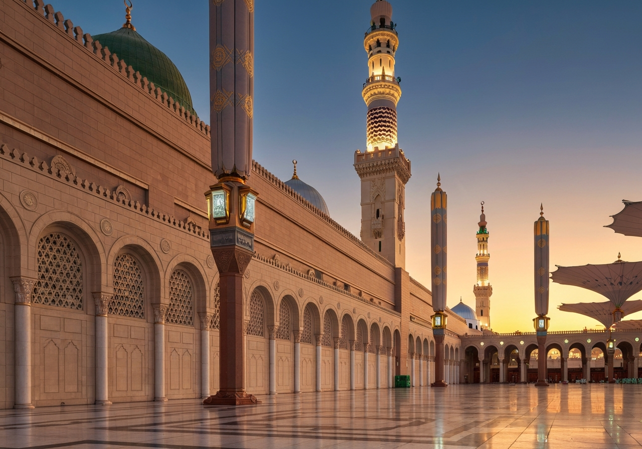 Intricate architecture of the Mosque