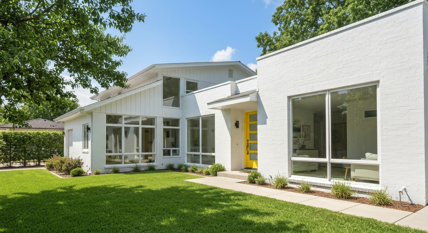 Beautifully painted home exterior
