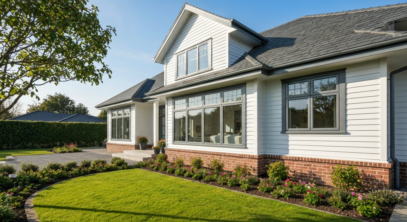 Beautifully painted home exterior