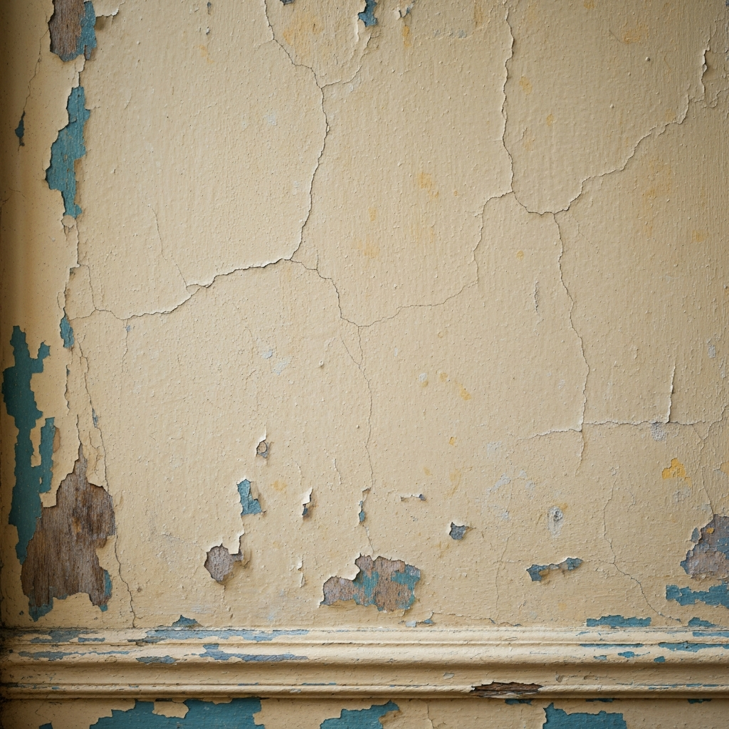 Worn interior wall needing repaint