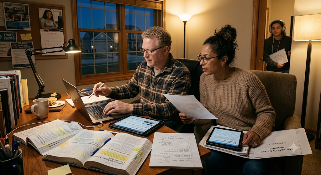 Parent researching