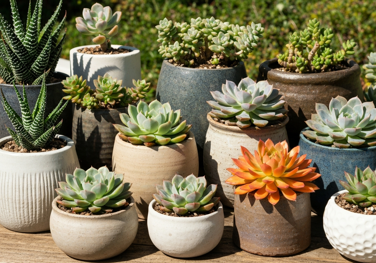 Low-maintenance succulents for containers and sunny spaces