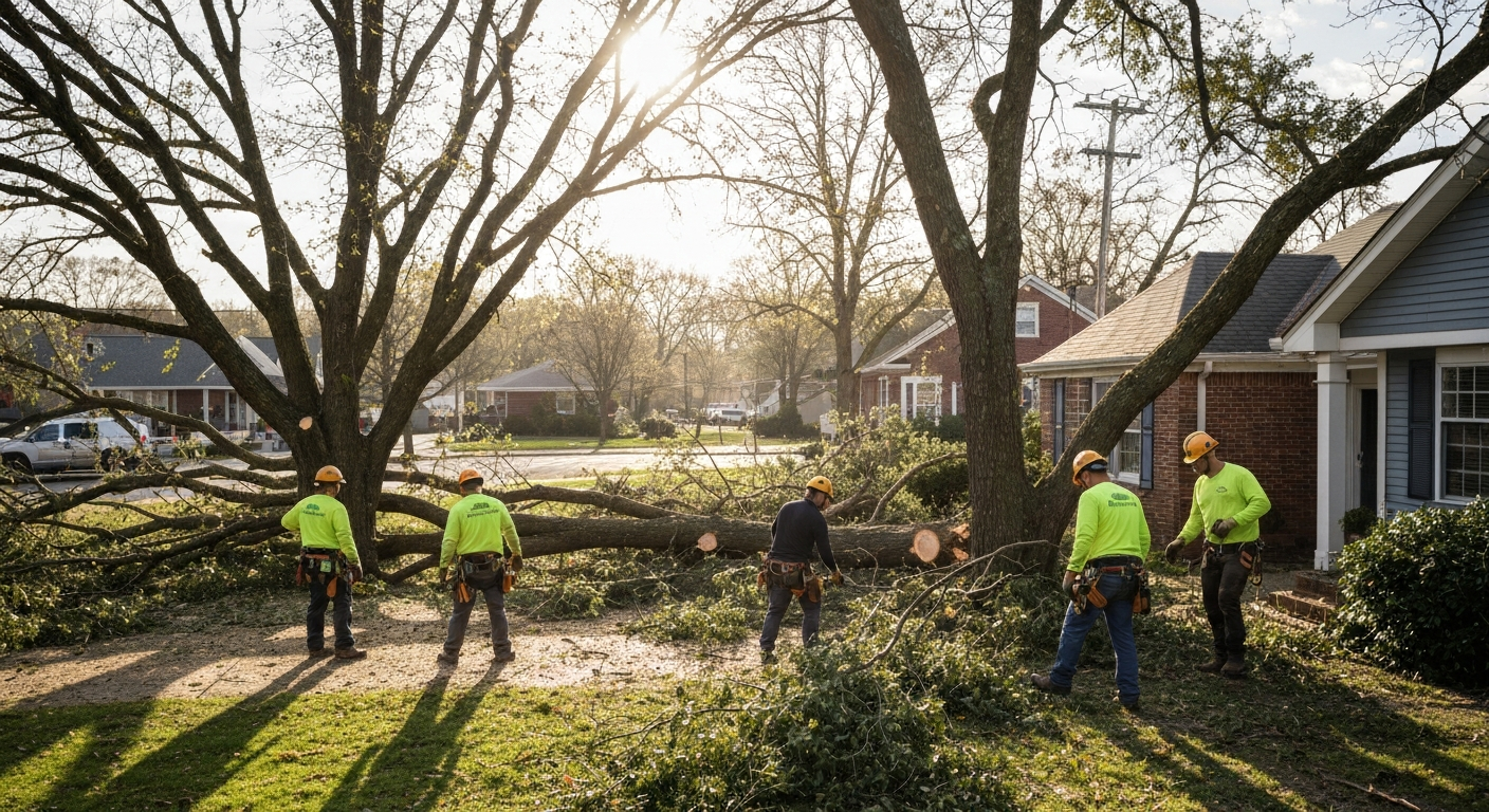 Emergency tree removal services for residential and commercial properties