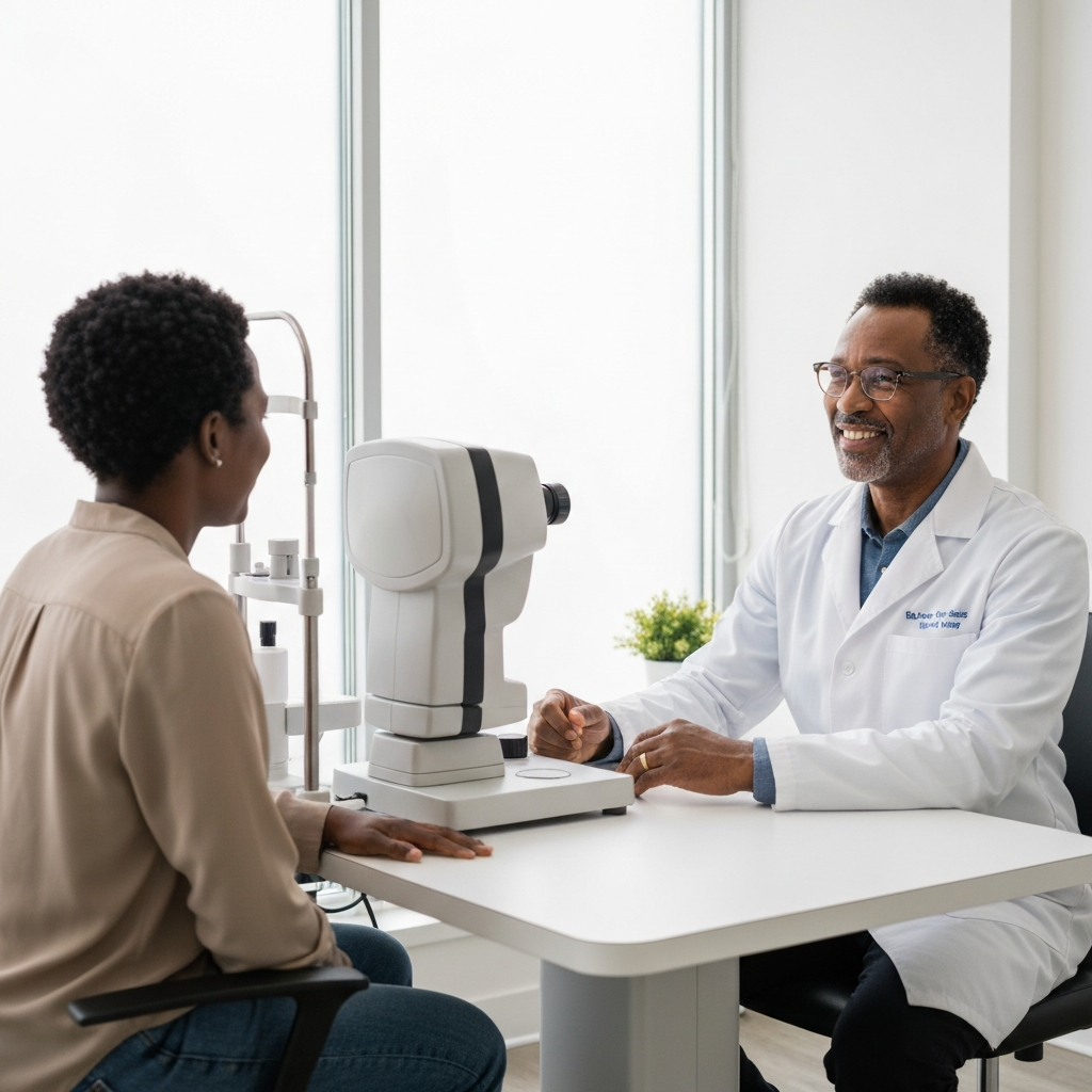Doctor consulting with patient
