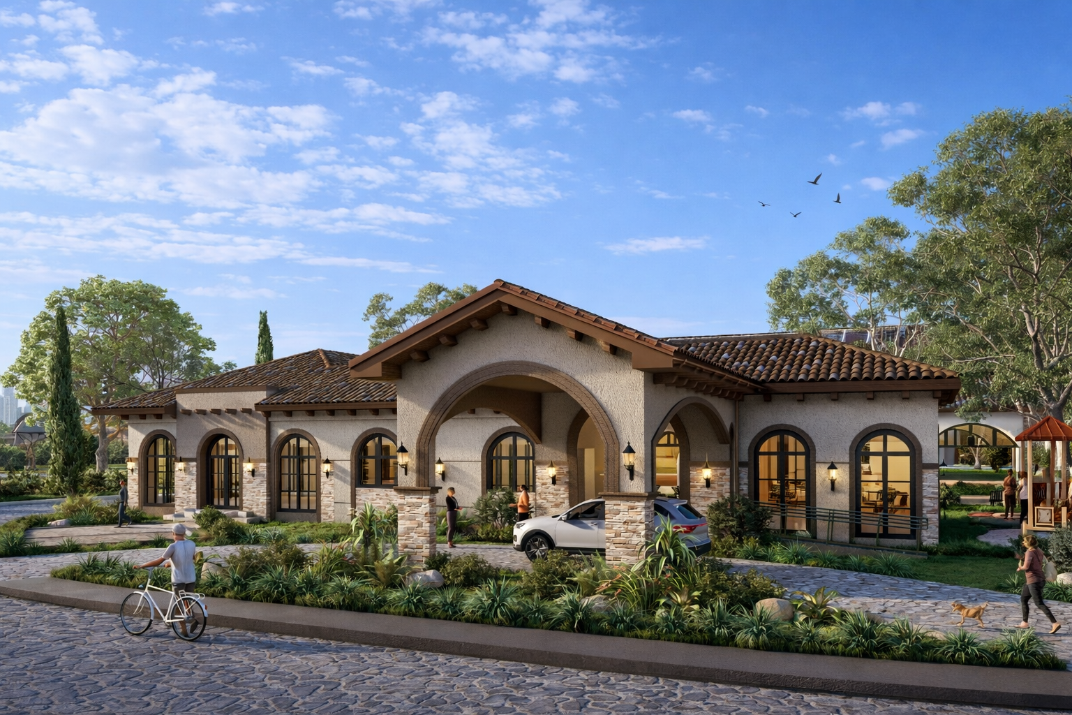 Tuscan Clubhouse Facade
