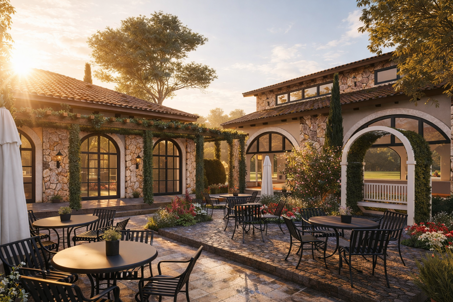 Outdoor Courtyard & Garden Pavilion