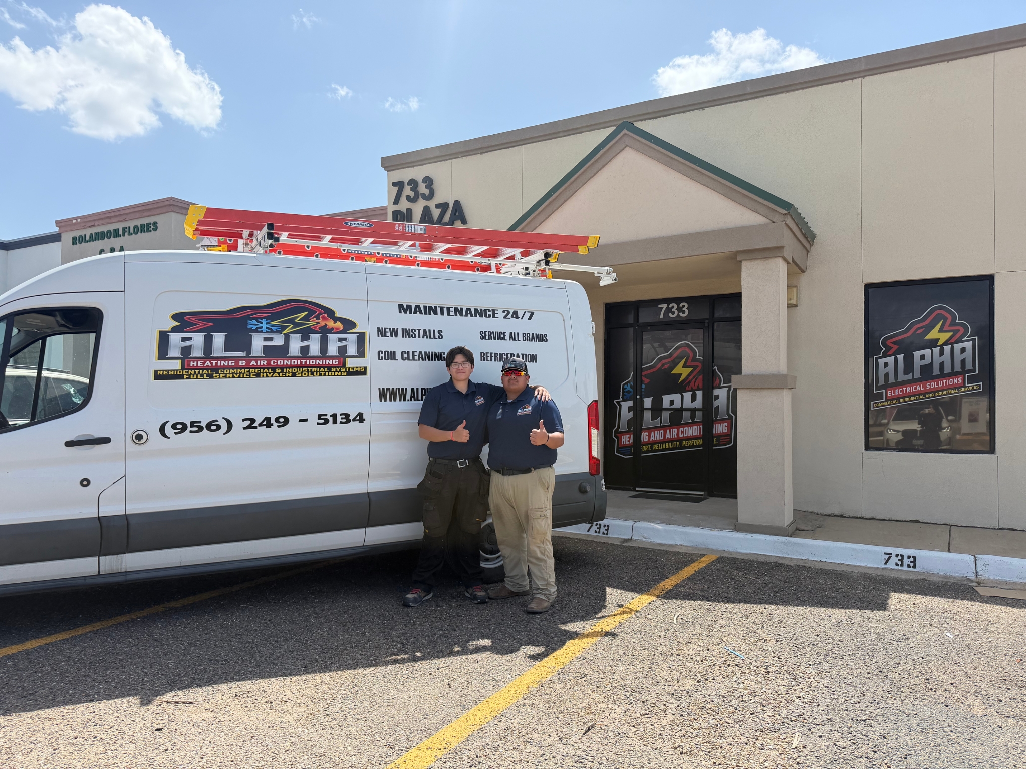 Alpha HVAC Service Van - Fully equipped for all your needs