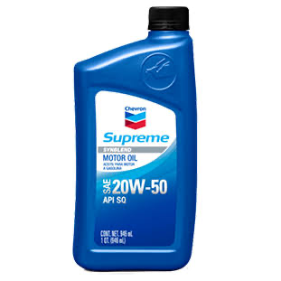 Chevron 20W-50 Motor Oil