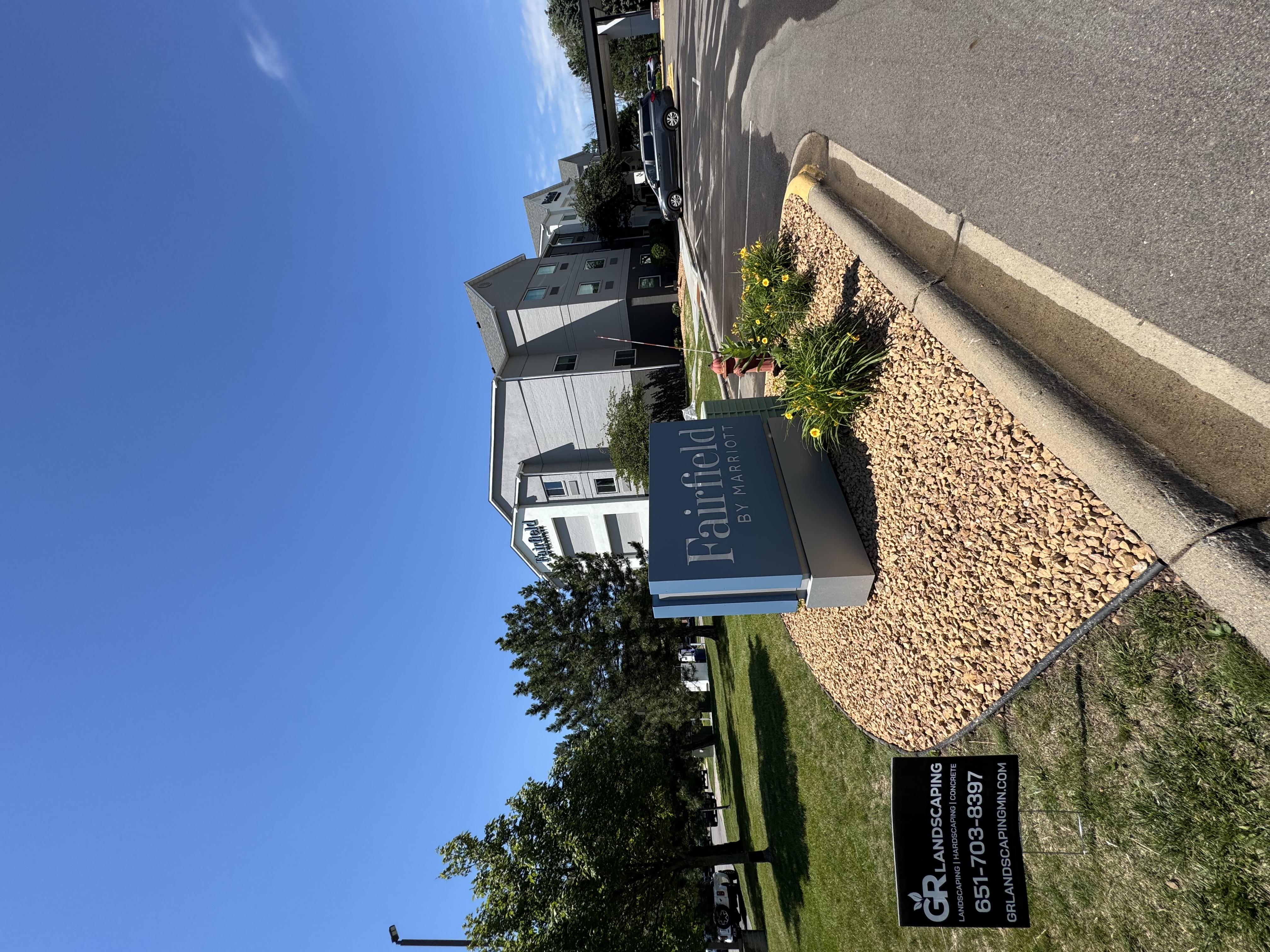 Commercial property landscaping by GR Landscaping in the Twin Cities