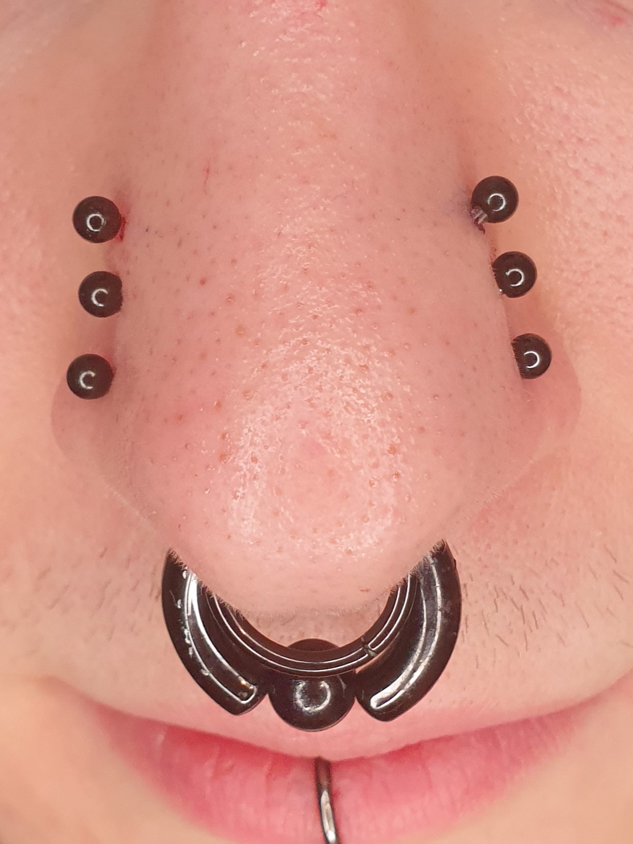 Nasen Piercing Septum und Nostril Tattoos by Steve