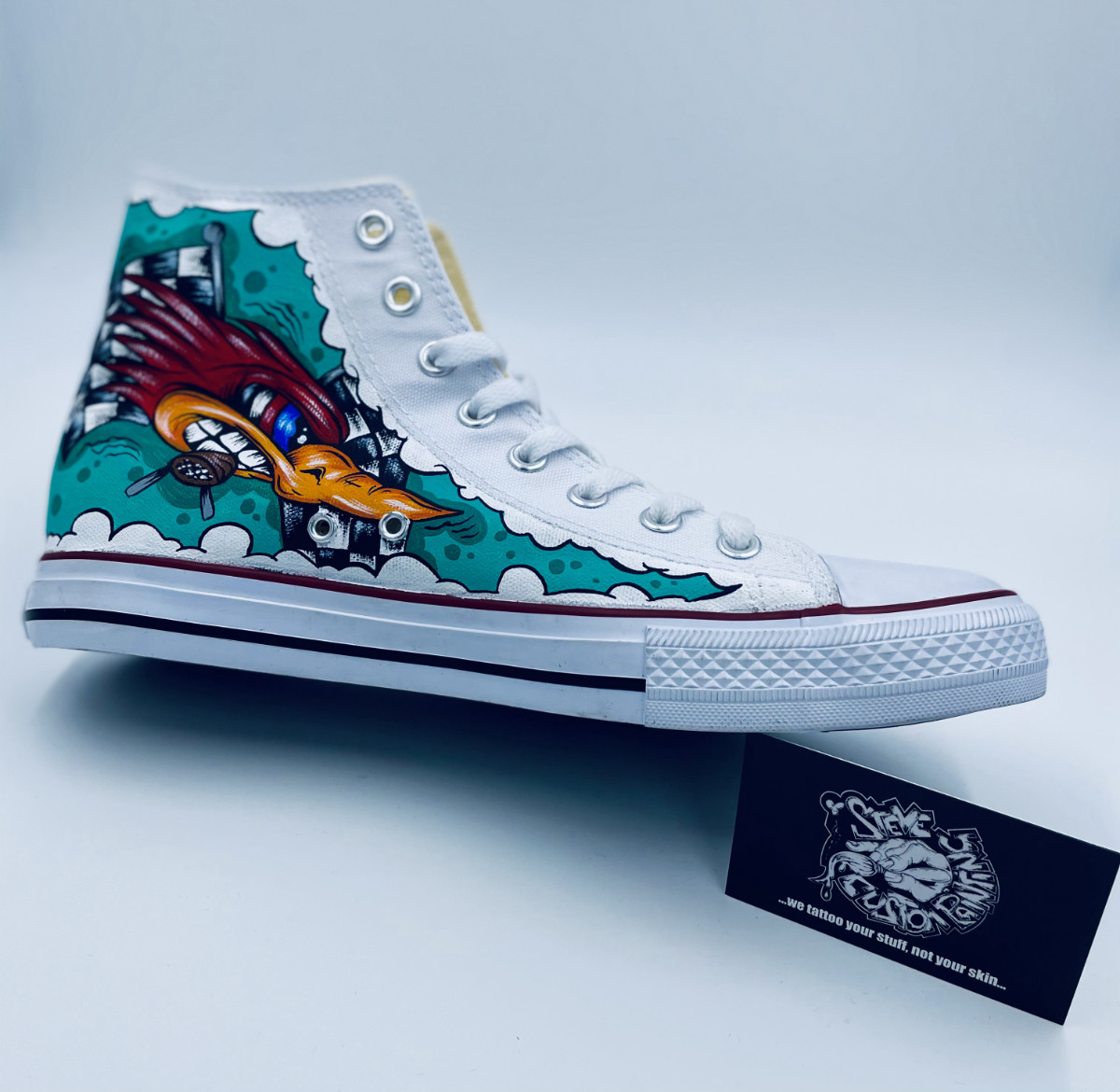Custom Painted Converse Shoe