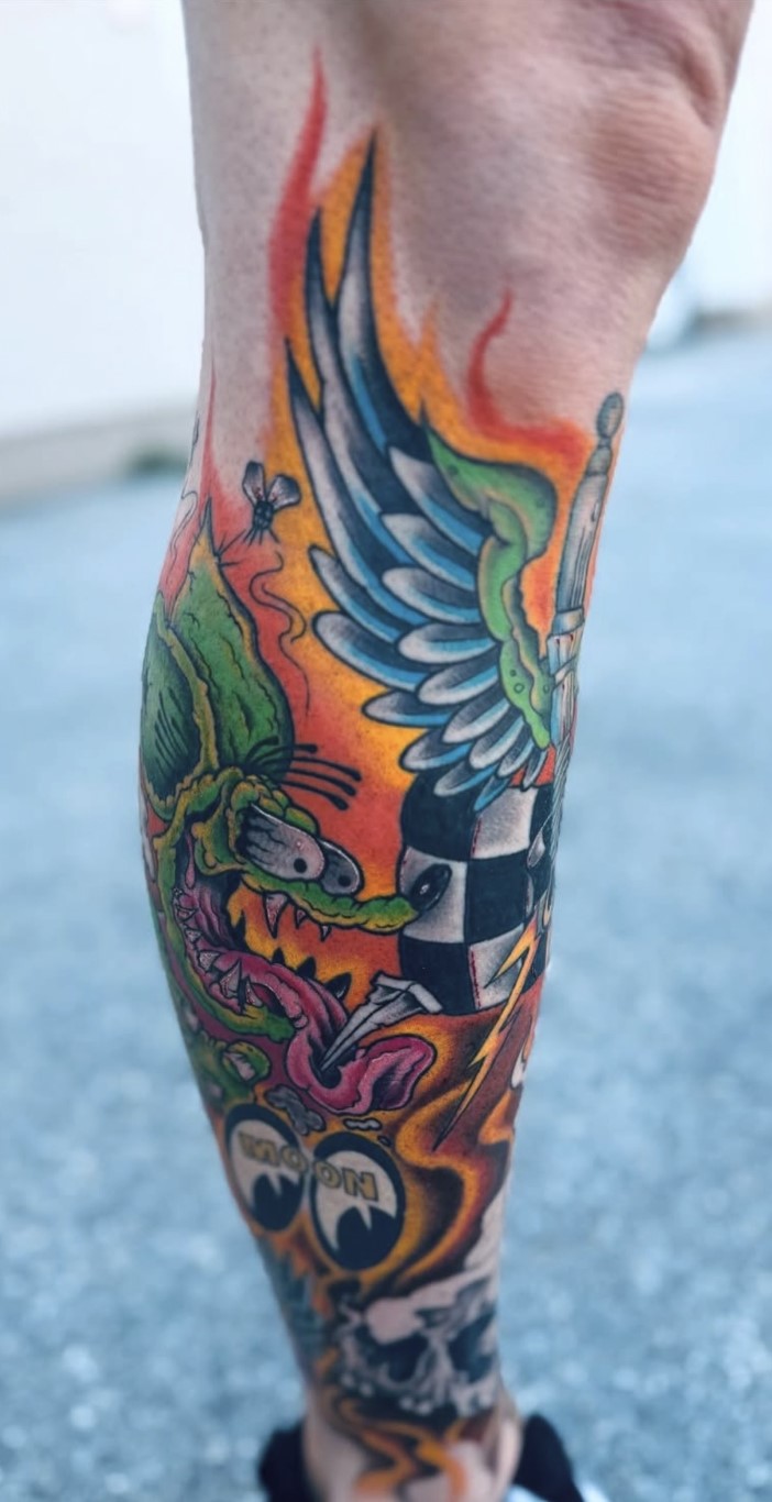 Ratfink Colour Tattoo Traditional Tattoos by Steve Salzburg 11