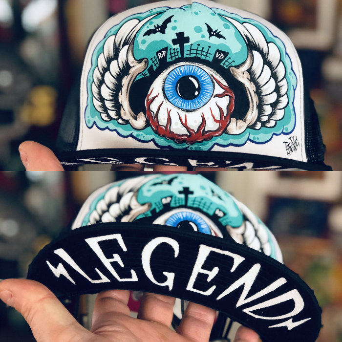 Custom Cap Flying Eyeball Legend