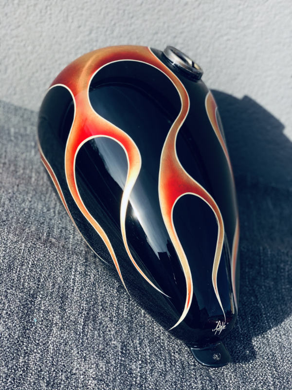Flame Motorcycle Tank