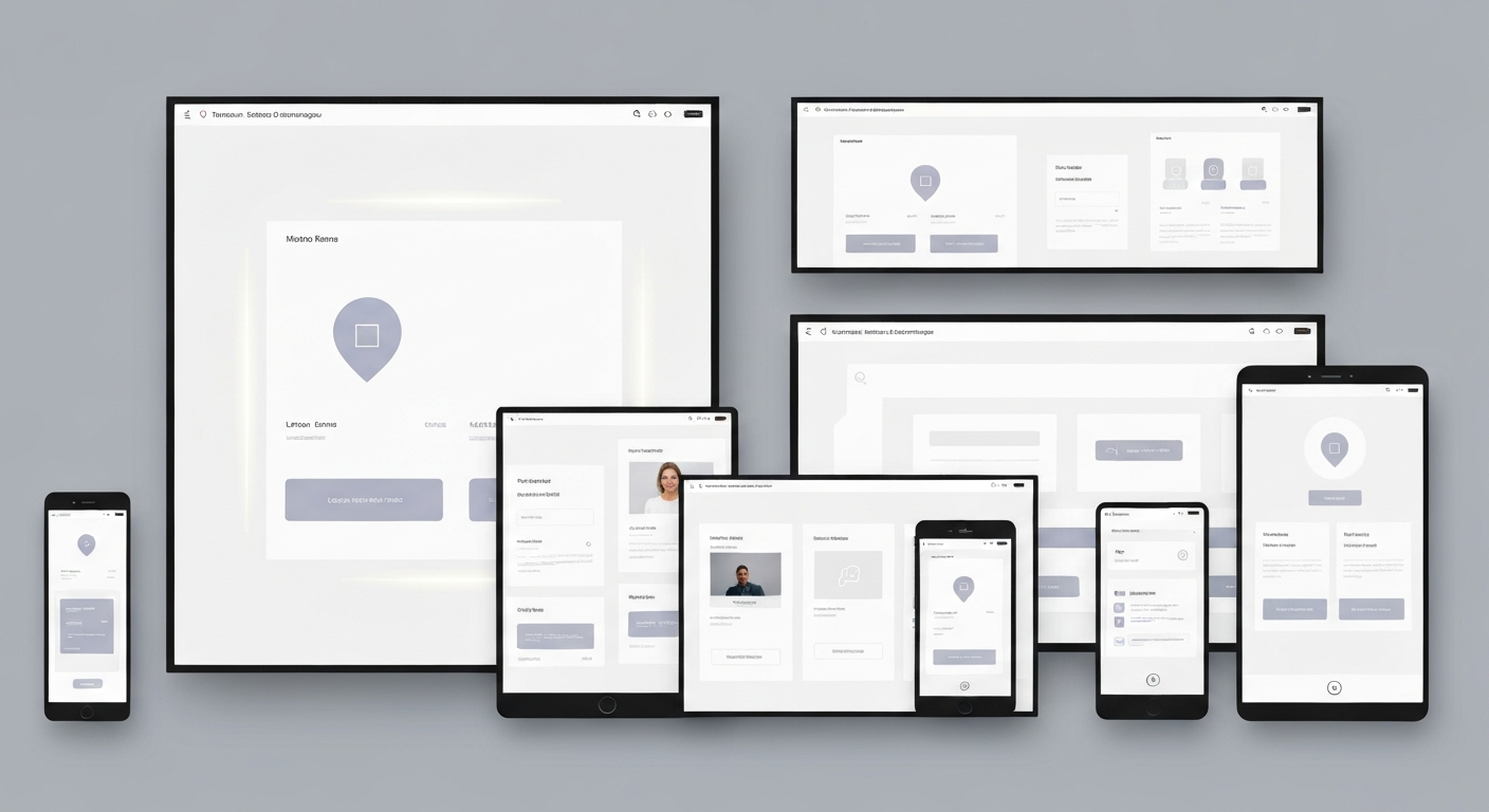 Clear business website and landing page design