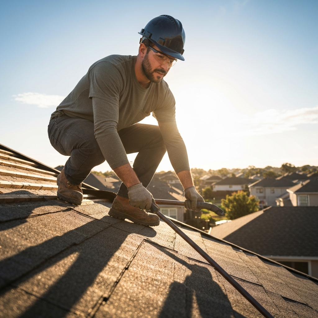 Roofing professional