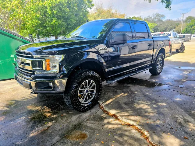 Detailed black Ford F-150 pickup truck