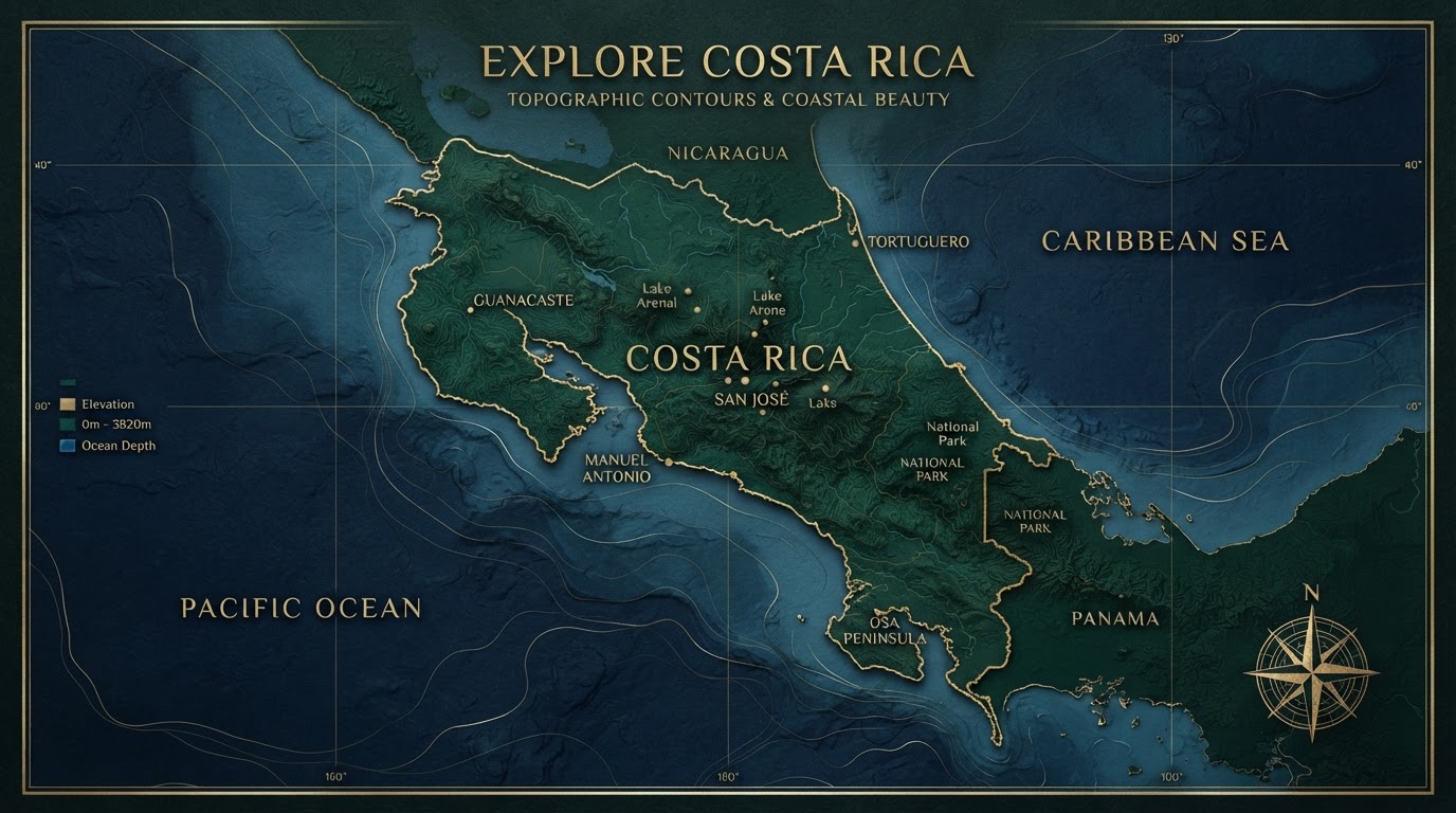 Map of Costa Rica