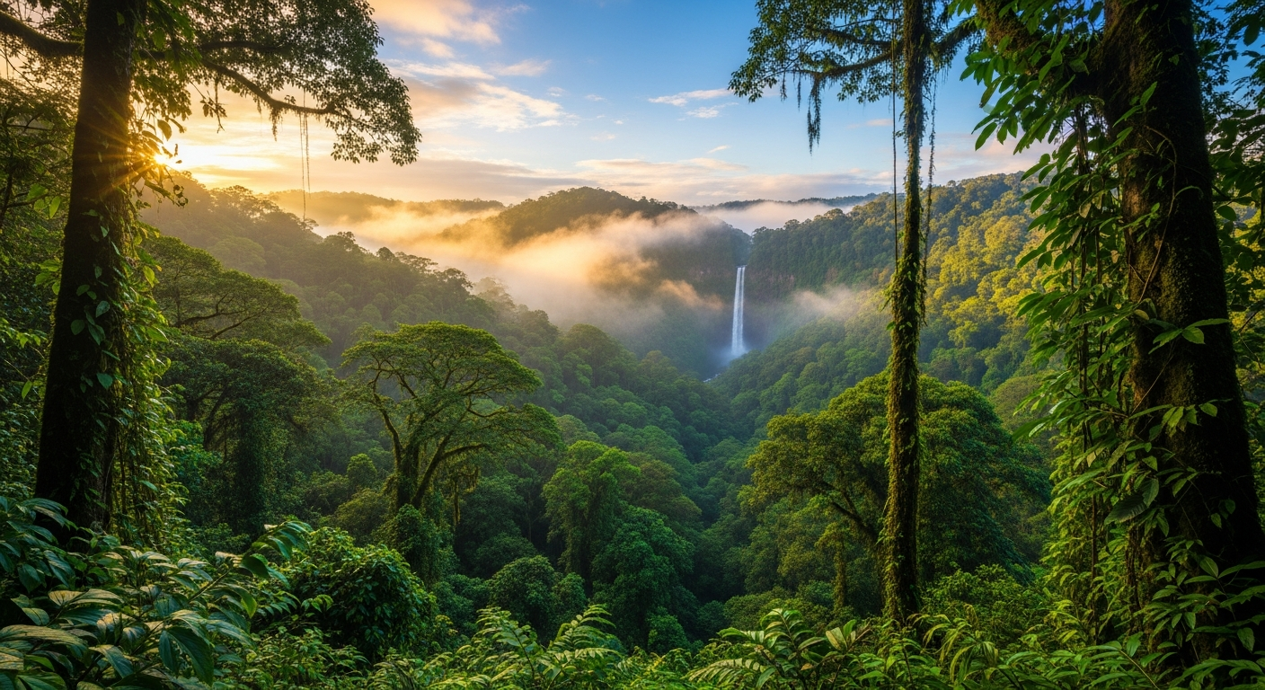 Lush Costa Rica Rainforest Canopy