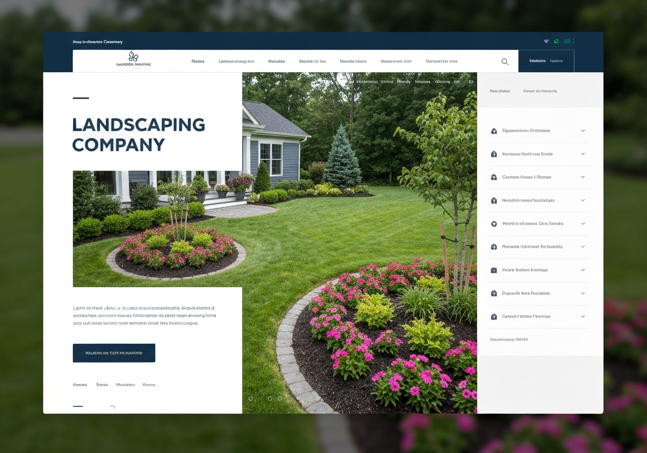 Landscaping website example