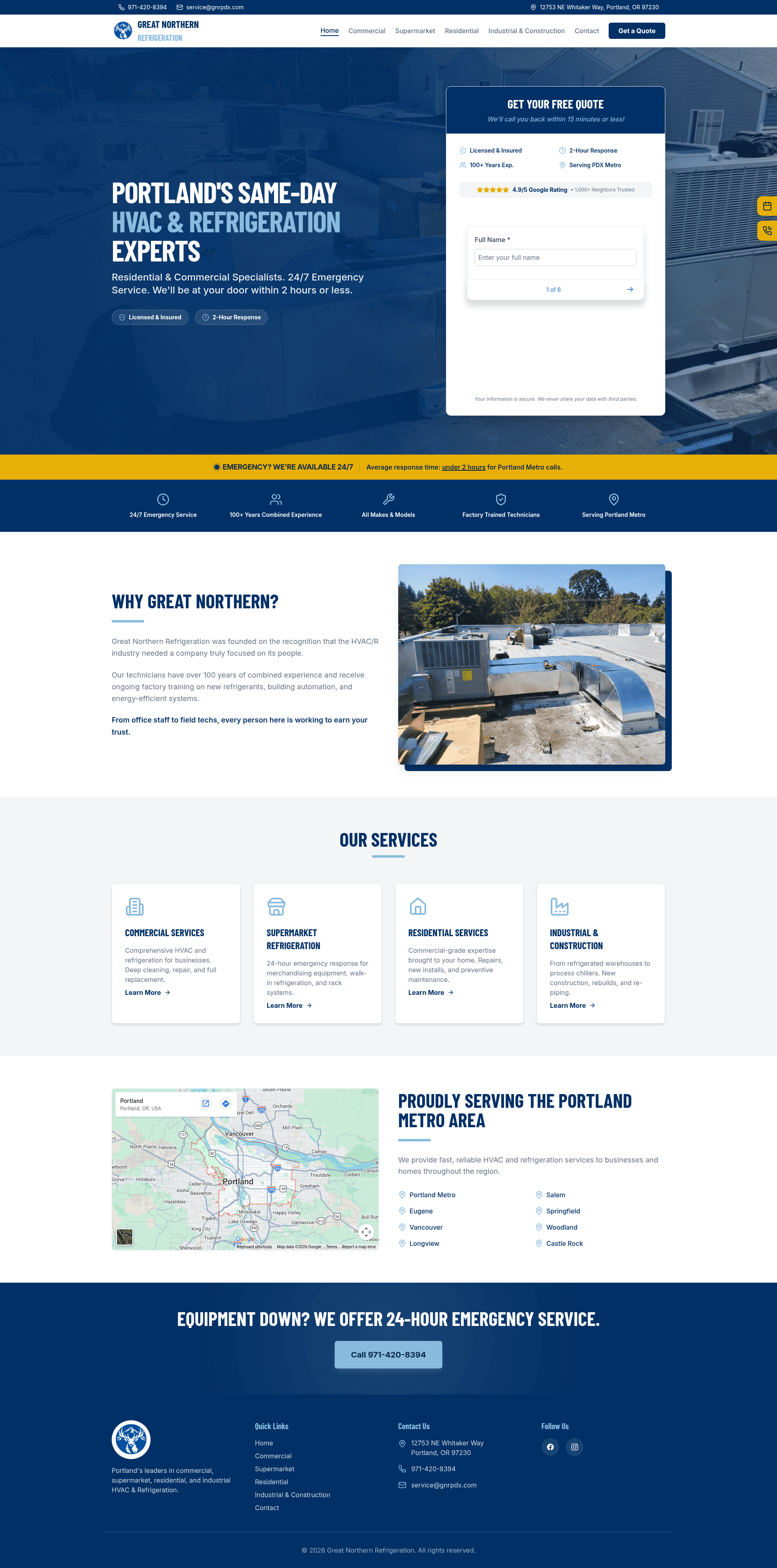 Great Northern Refrigeration Home
