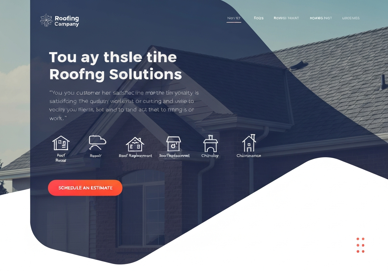 Roofing website example