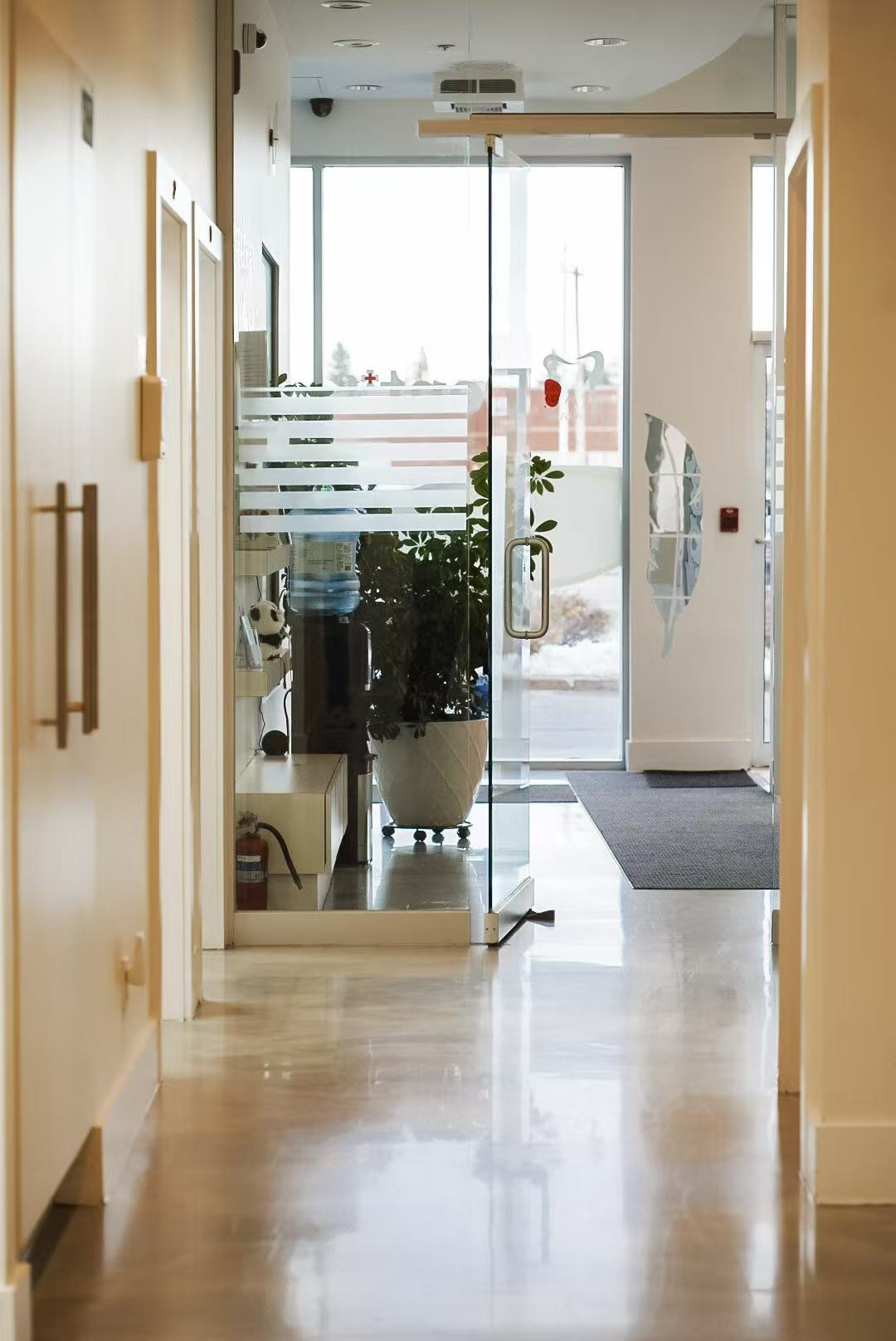 CANAME Dental clinic entrance hallway