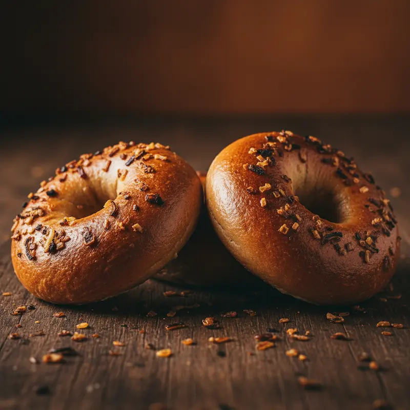 Onion Sourdough Bagels