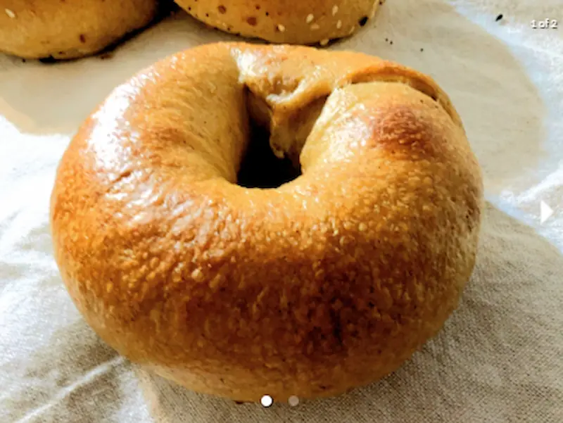 Plain Sourdough Bagels