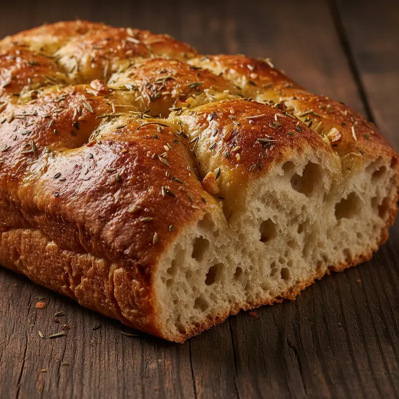 Garlic And Herb Sourdough Focaccia