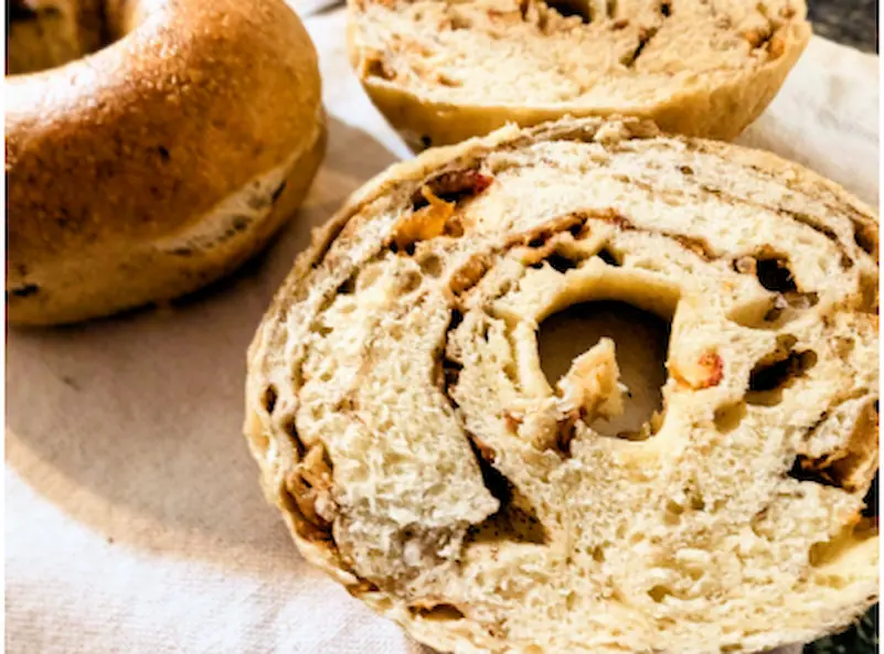 Cinnamon Apple Sourdough Bagel