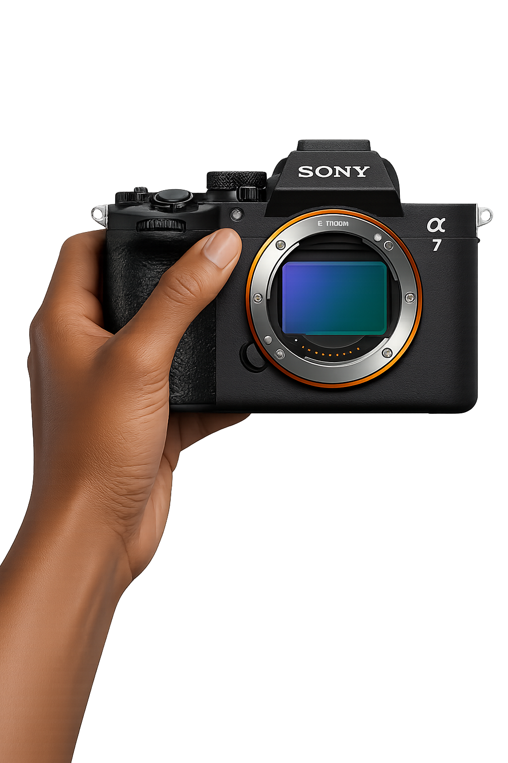 Hand holding camera