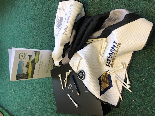 Pro-Am tournament prizes and towel