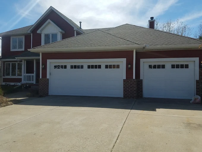 Beautiful home with new garage doors
